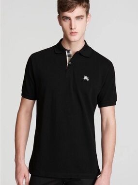 Burberry Cotton Polo with Signature Check
